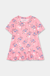 Girls Pink Swan Top